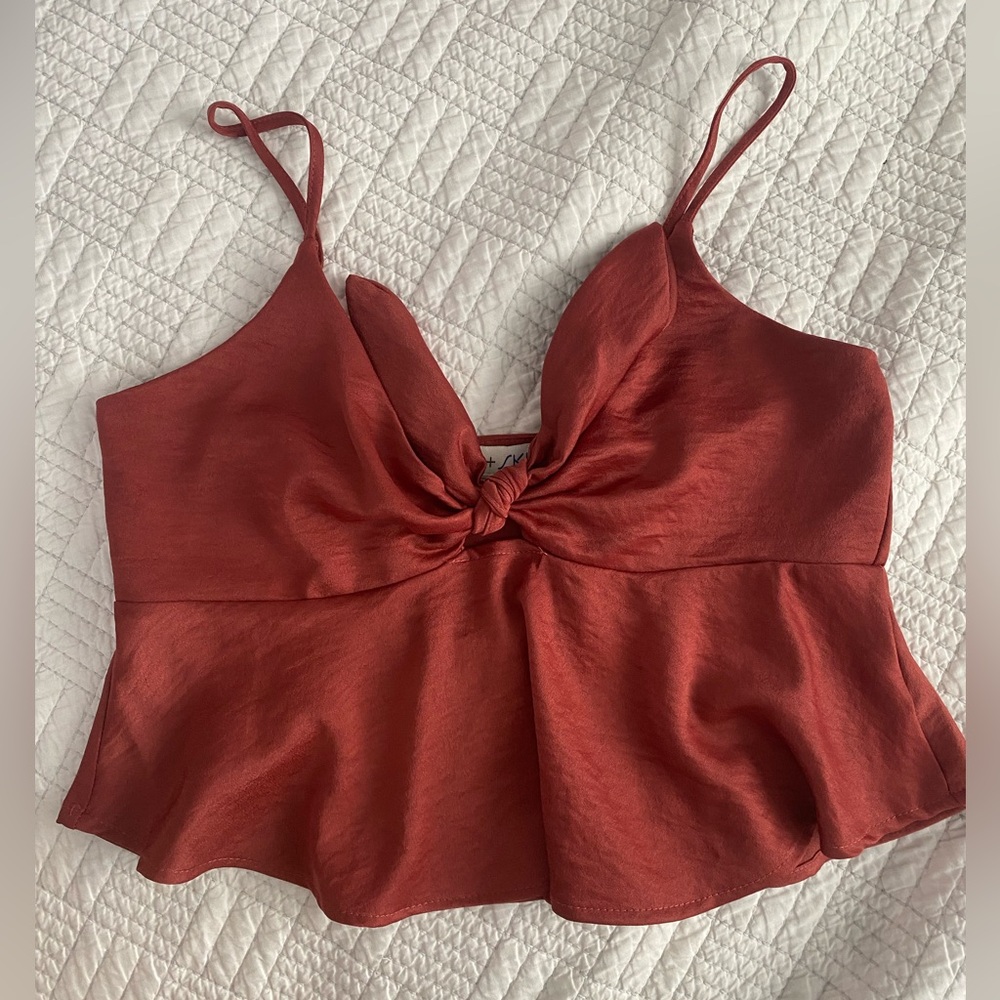 She + Sky Terracotta Camisole Top